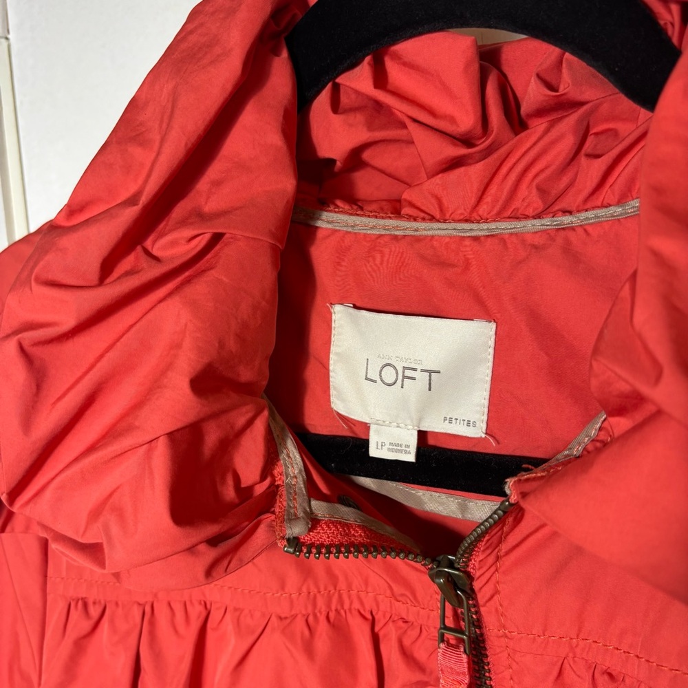 Loft Vibrant Red Puffer Jacket - image 3